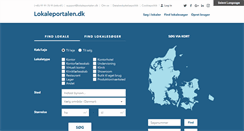 Desktop Screenshot of lokaleportalen.dk