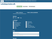 Tablet Screenshot of lokaleportalen.dk
